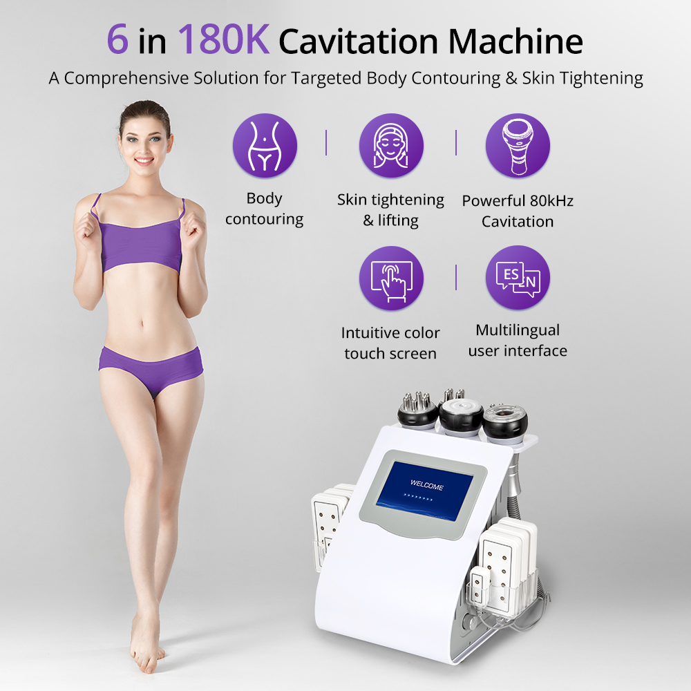Vacuum Cavitation Body Contouring - Vakumlu Radyofrekanslı Vücut Şekillendirme İçin 6'sı