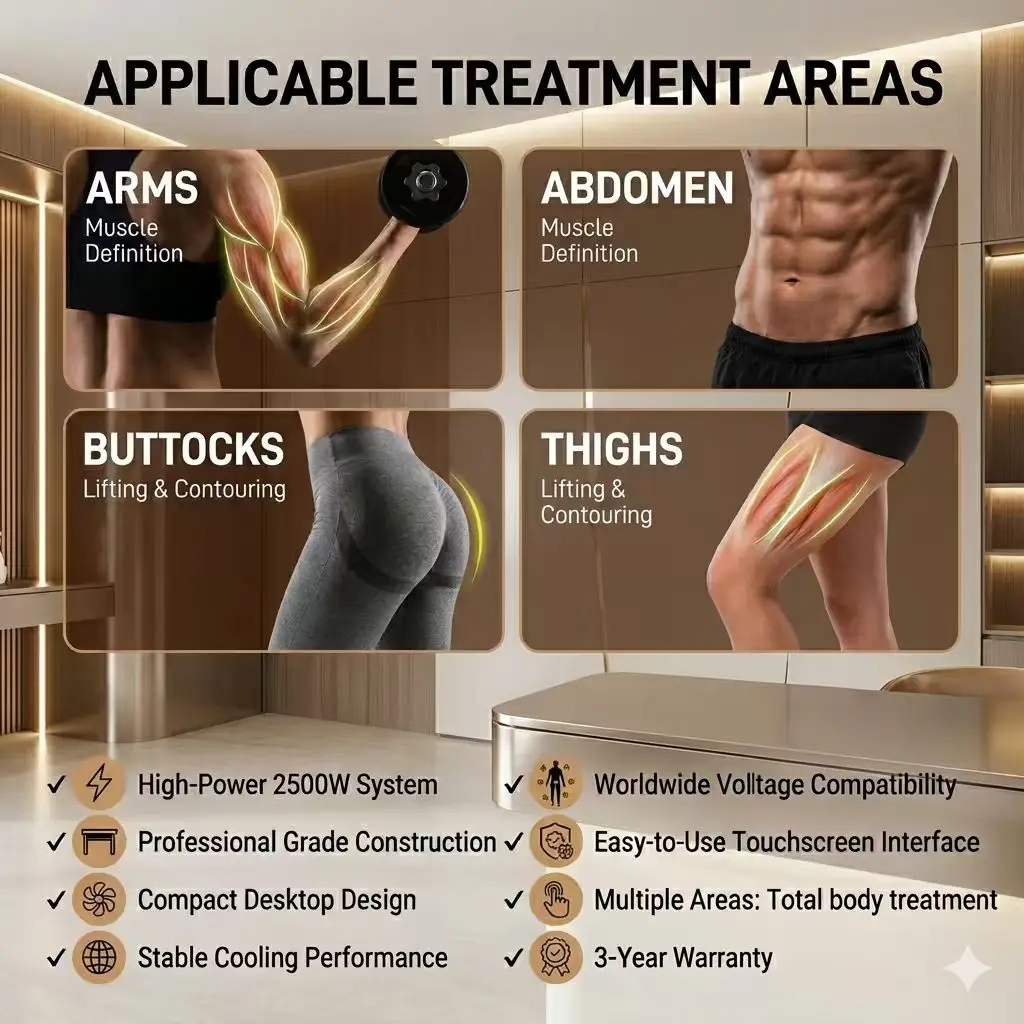 Kas Stimülatörü Cihazı, Vücut  - Ems Body Sculpting Machine Emslim incelemesi ve fiyatı