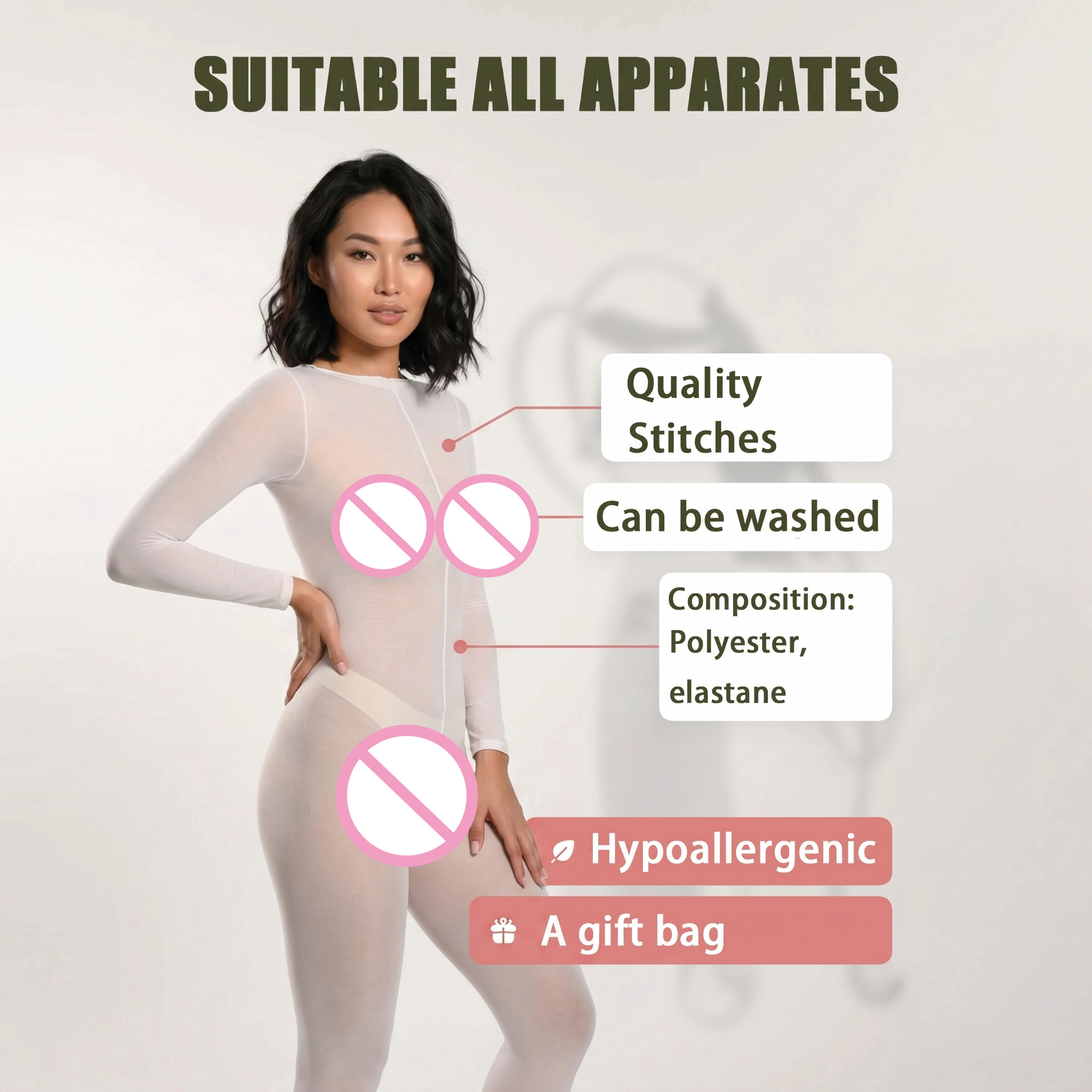 Yeniden Kullanılabilir 120 DEN - Pressotherapy Lymphatic Drainage Suit incelemesi ve fiyatı