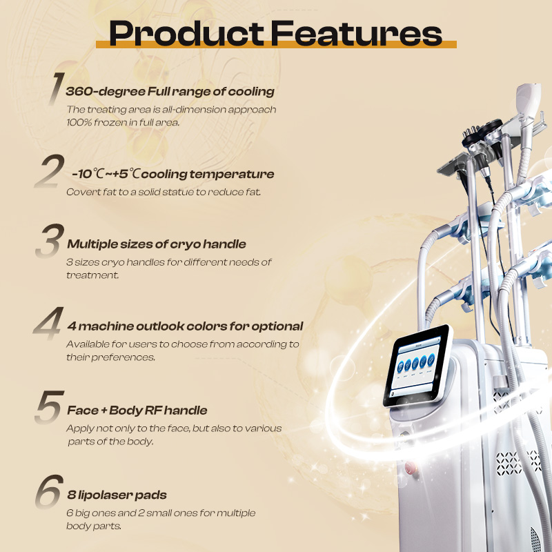 8 Başlıklı Kriyoterapi Kriyoli - Cryolipolysis Fat Freezing Machine incelemesi ve fiyatı