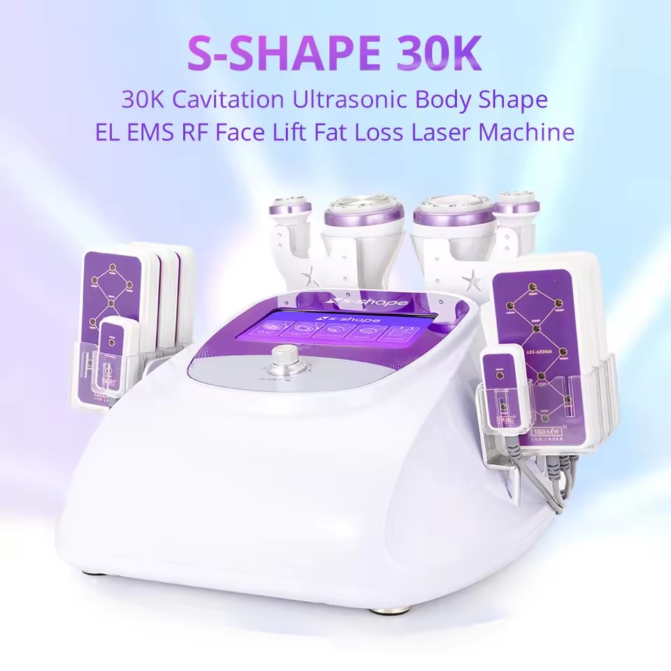 5'i 1 Arada 30k Kavitasyon, Ço - Lipo Laser Pads Slimming Machine incelemesi ve fiyatı