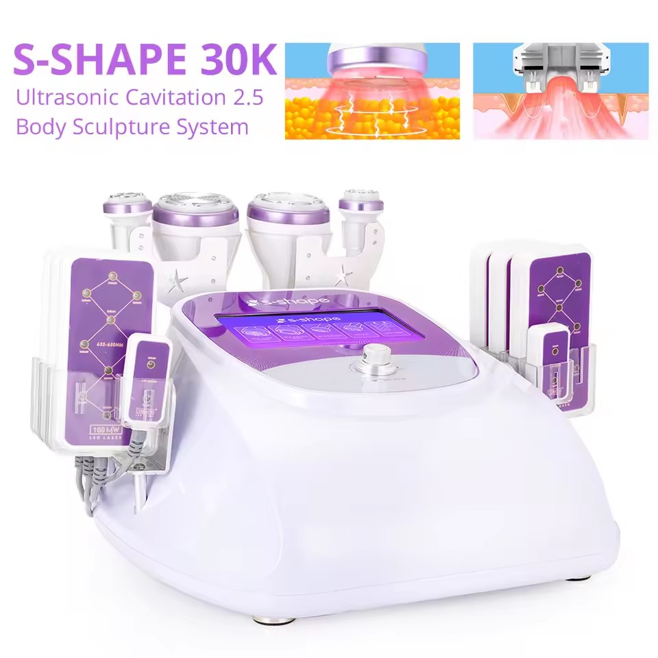 5'i 1 Arada 30k Kavitasyon, Ço - Lipo Laser Pads Slimming Machine incelemesi ve fiyatı